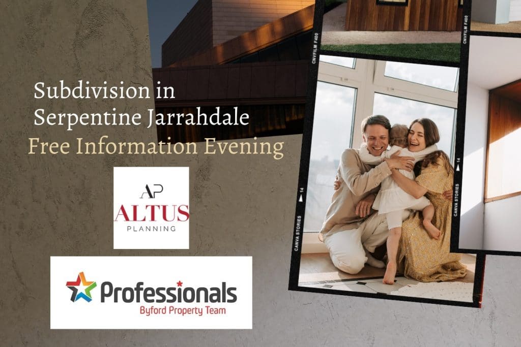 Subdivision in Serpentine Jarrahdale – Free Information Evening
